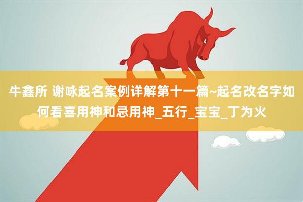 牛鑫所 谢咏起名案例详解第十一篇~起名改名字如何看喜用神和忌用神_五行_宝宝_丁为火